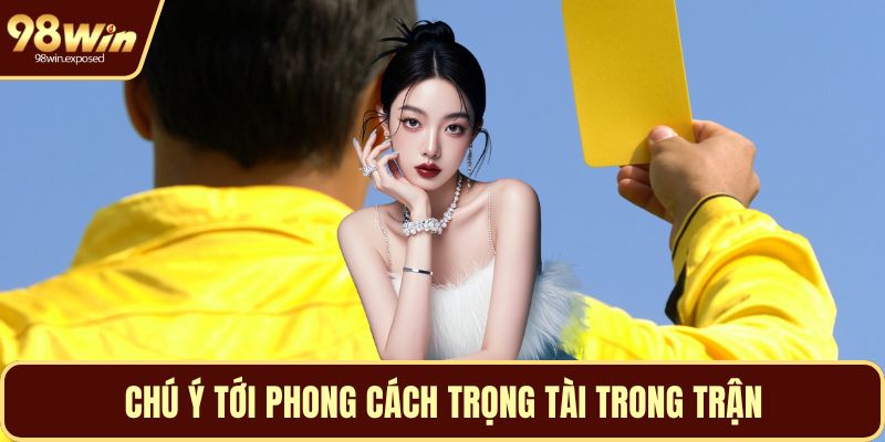 Chú ý tới phong cách trọng tài trong trận